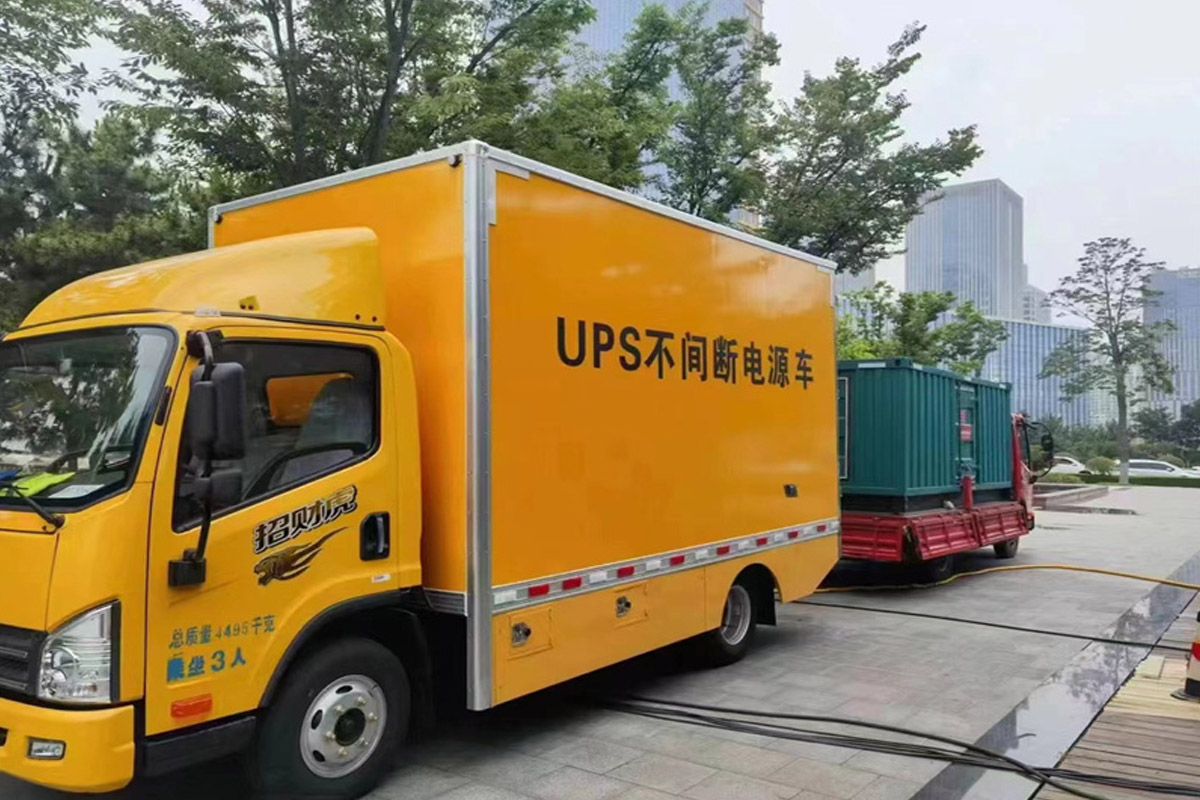 凉山发电机租赁施工现场