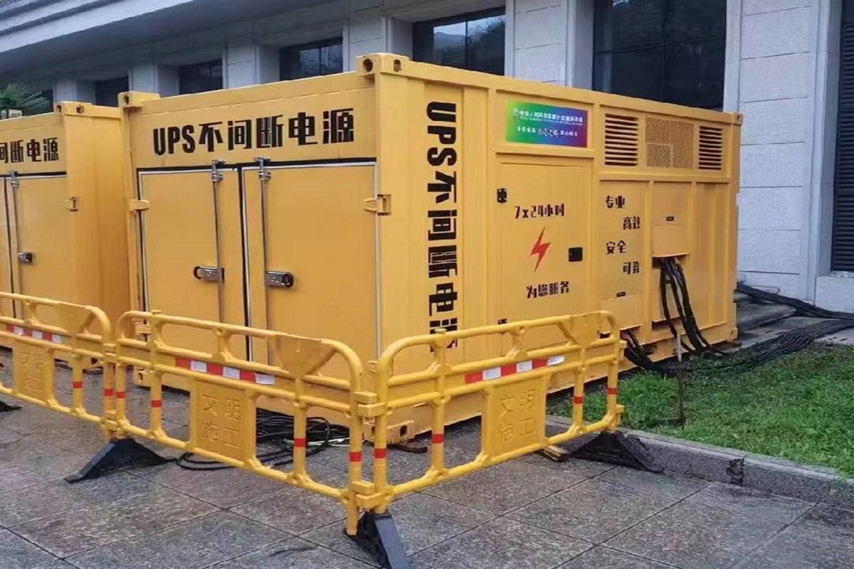 凉山发电机租赁施工现场