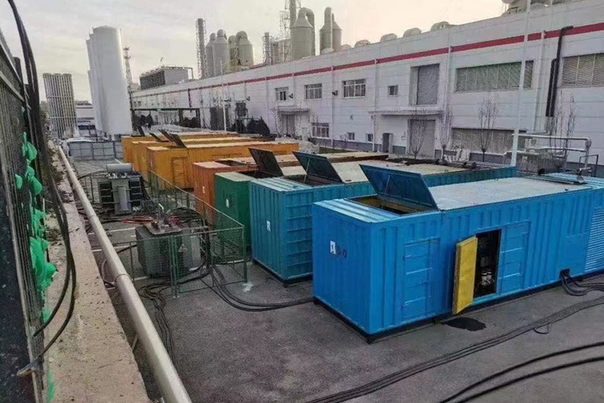 凉山发电机租赁施工现场